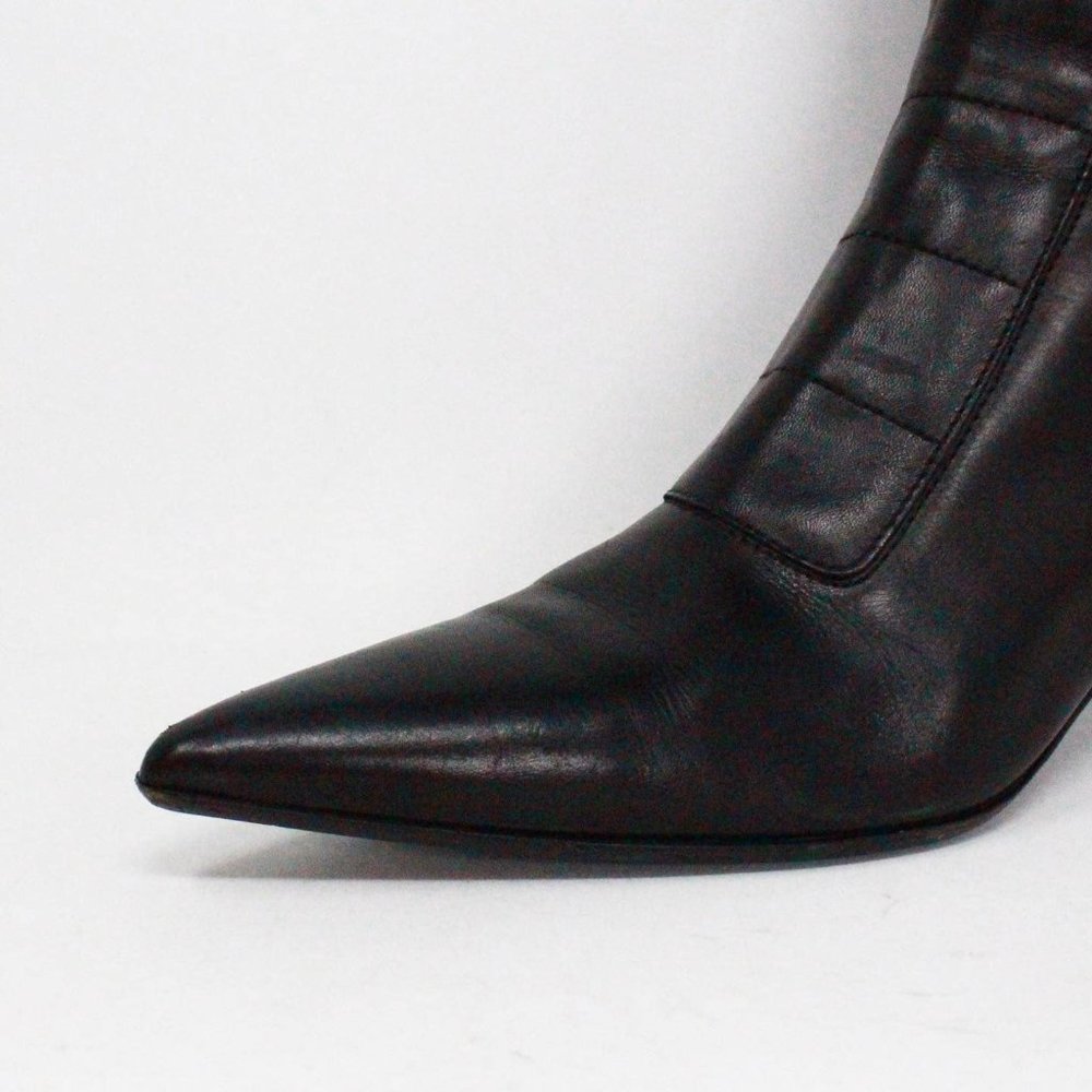 GUCCI #40013 Black Leather Kitten Heel Boots (US 7.5 EU 37.5) - Picture 10 of 10